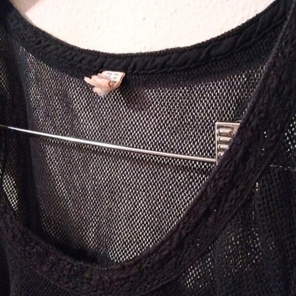 Springfield black net pleated dress - Picture 2 of 7